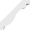 Ekena Millwork 3-in. W x 6-in. D x 6-in. H Copenhagen Architectural Grade PVC Knee Brace BRCP03X06X06CHG - alternate 4